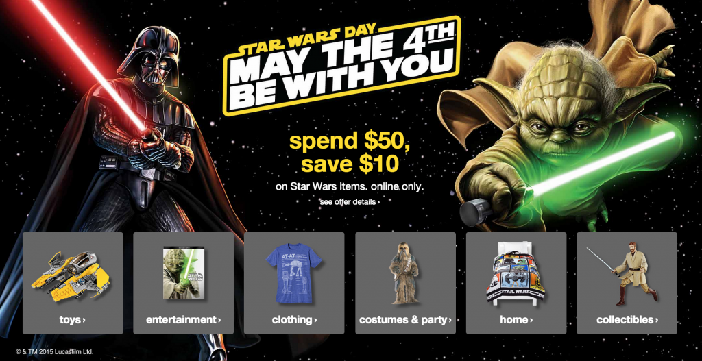 crazy deals for may the 4th be with you.