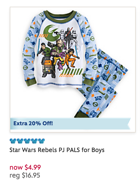 disney pjs on sale