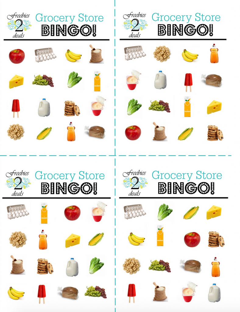 WOO-HOO!! FREE Grocery Bingo Printable Game Cards for Your ...