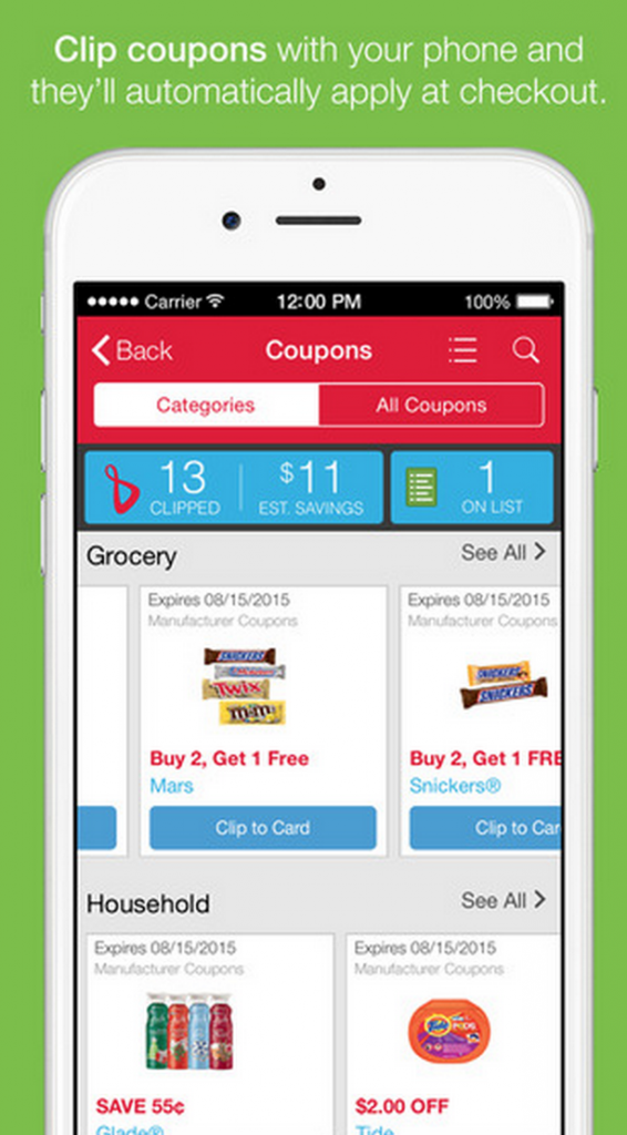 app coupons for Walgreens