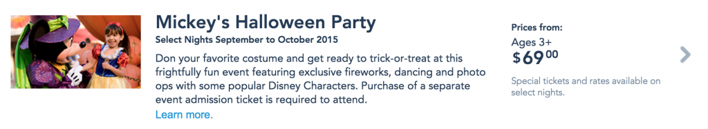 halloween party tickets