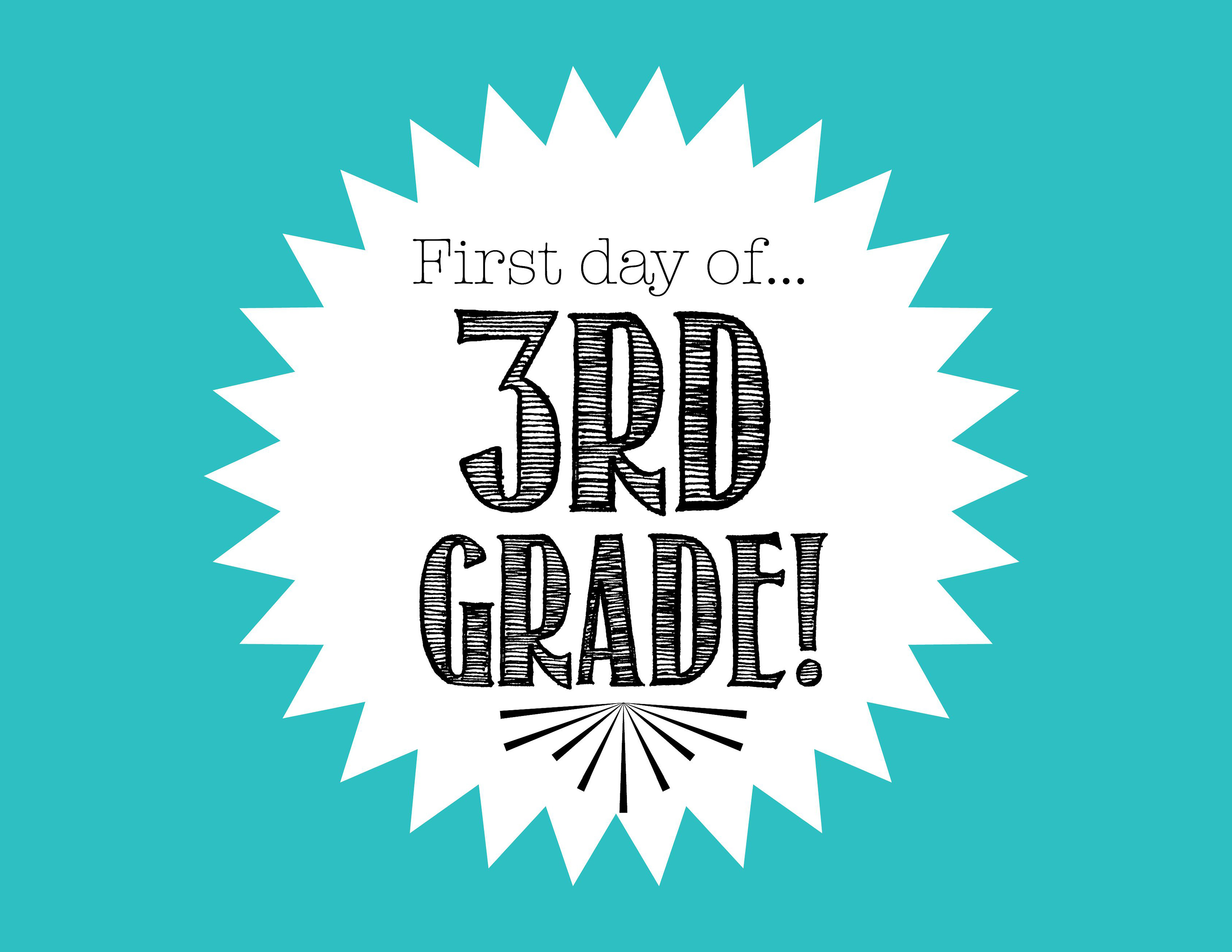 Free First Day of School Printables