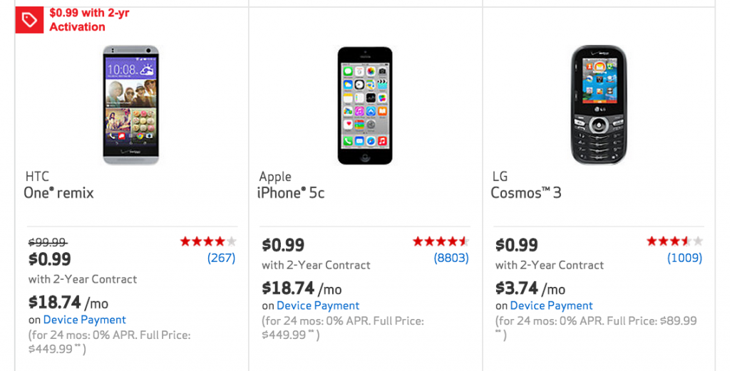 verizon wireless deals