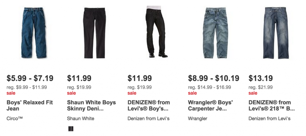 Sale on Boy's jeans