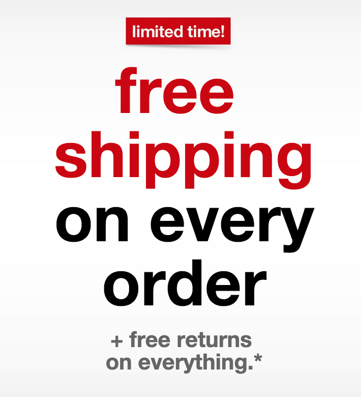 free shipping at target