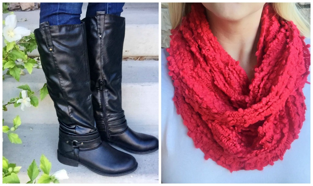 boot scarf combo