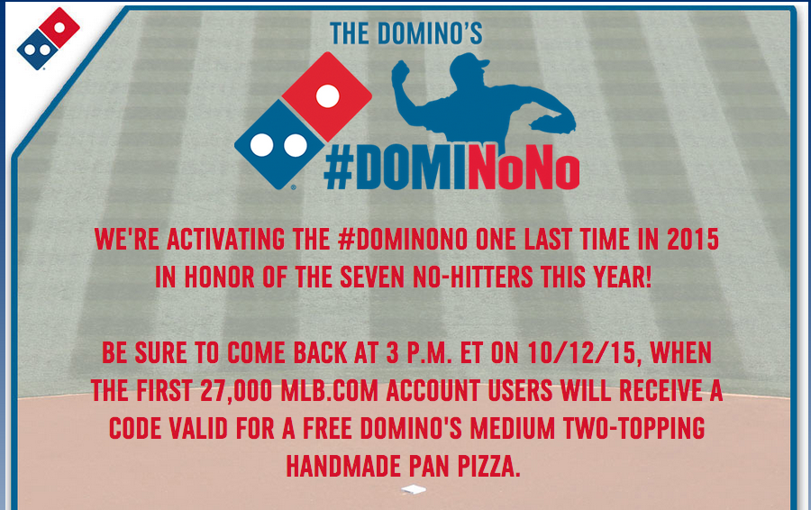 Domino's Is Giving Away 27,000 FREE Medium 2-Topping Pizzas! Today, Oct ...