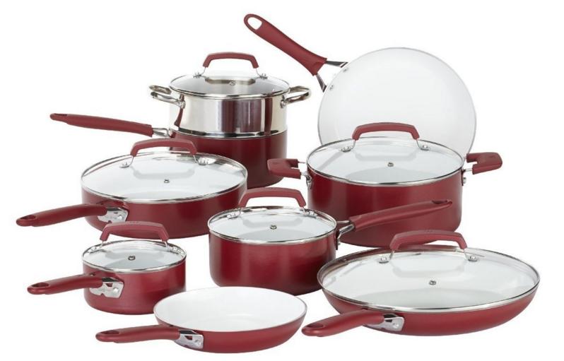 Amazon 15Piece WearEver Pure Living Nonstick Ceramic Coating Cookware