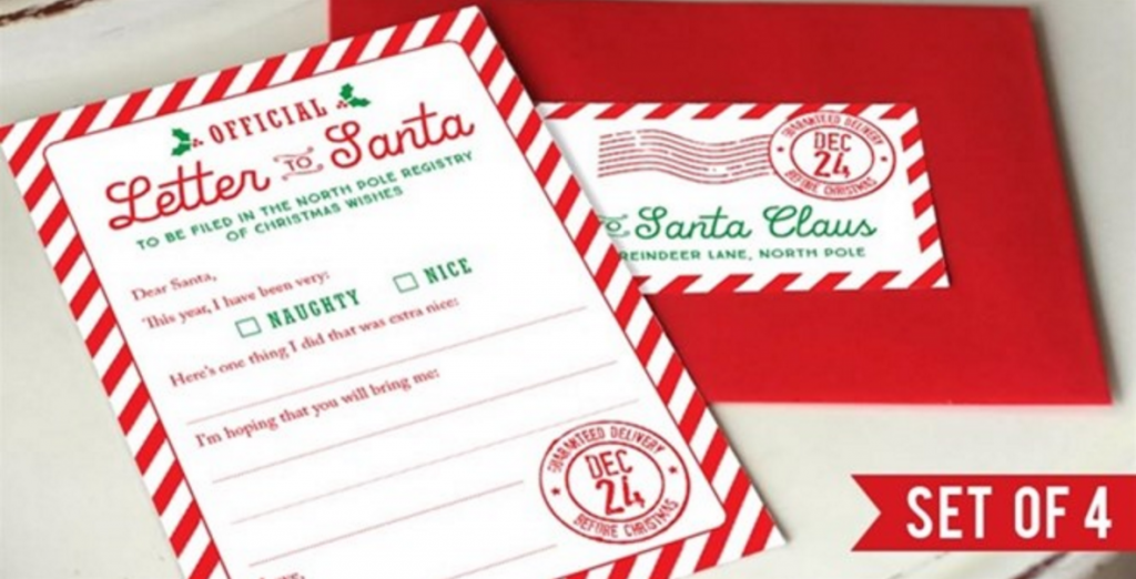 official letter to santa kit