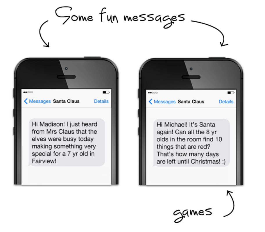 text messages from santa