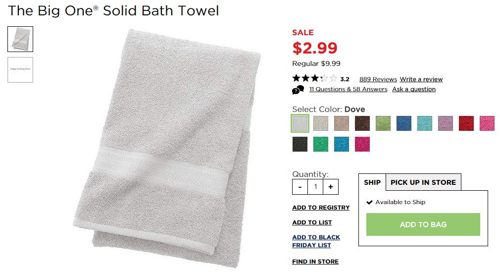 freebies2deals-bigonebathtowels