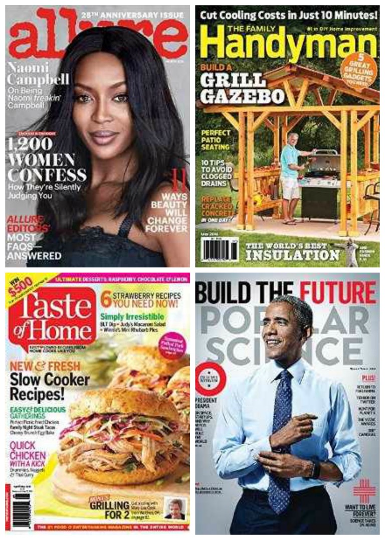 Amazon Prime Members Choose up to 3 Different 4Month Magazine