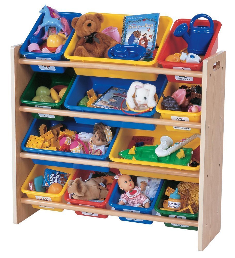 Tot Tutors Kids' Toy Organizer with Storage Bins (Primary ...