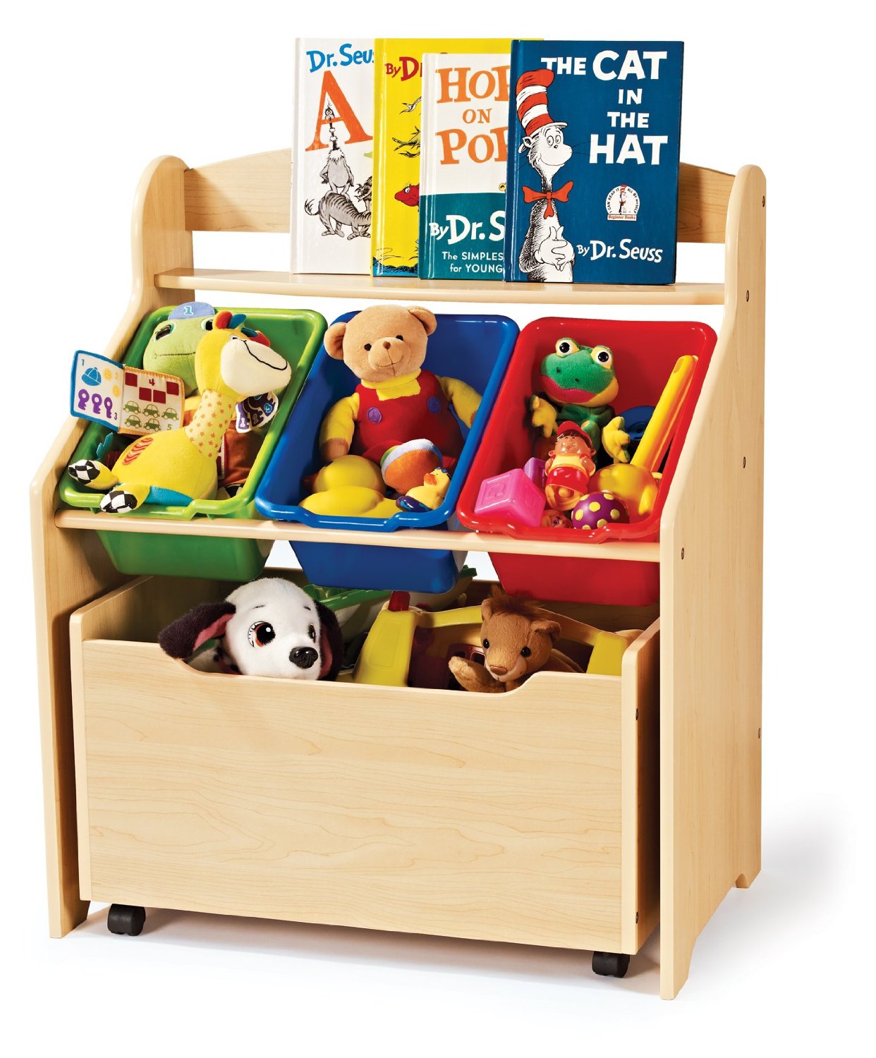 primary color toy bin organizer