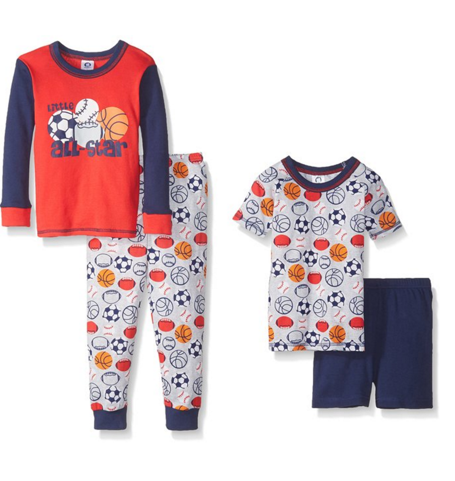 Gerber Baby and Little Boys' 4 Piece Cotton Pajama Set As Low As $7.04...