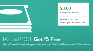 amazon gift card reload deal