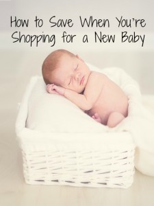 how to save when shopping for a new baby