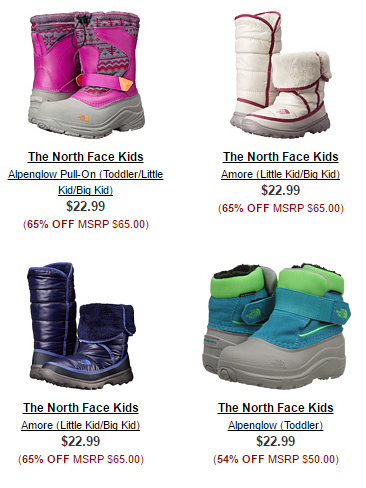 The North Face Kids Winter Boots Only 22.99 at 6pm Common