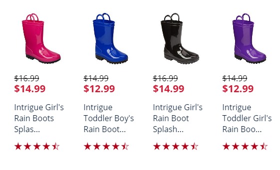 kmart rain boots