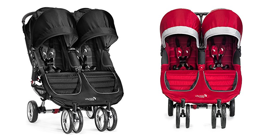 city mini double stroller red