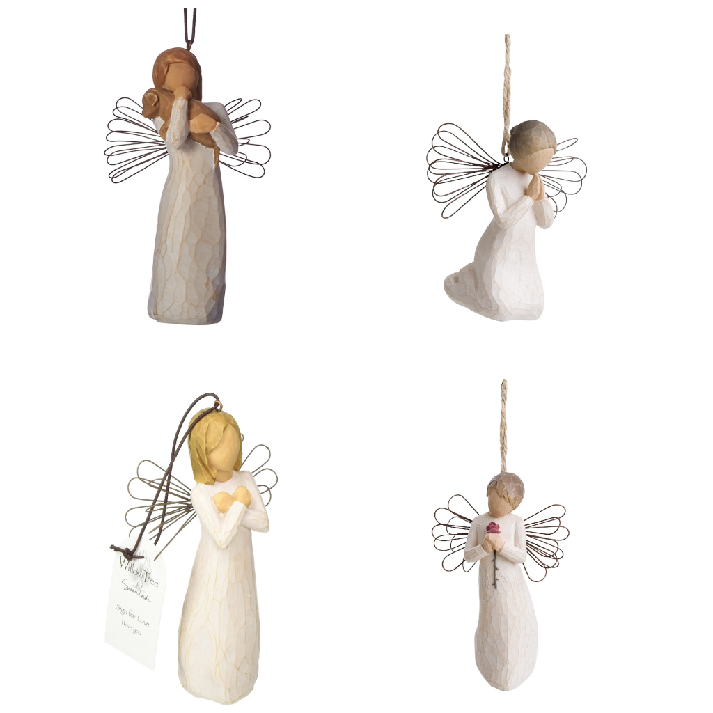 willow tree ornaments cat