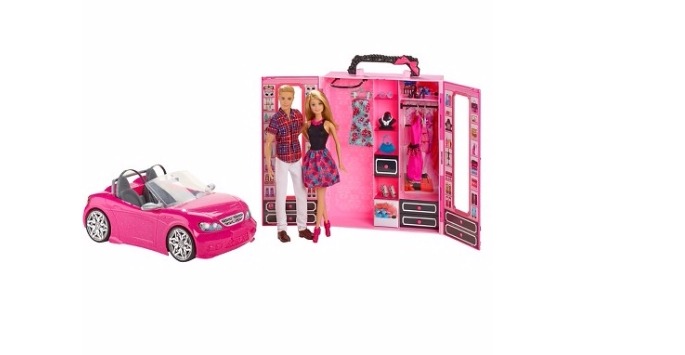 barbie car and closet set