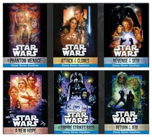 Star Wars The Digital HD Six Film Collection Only 68.99