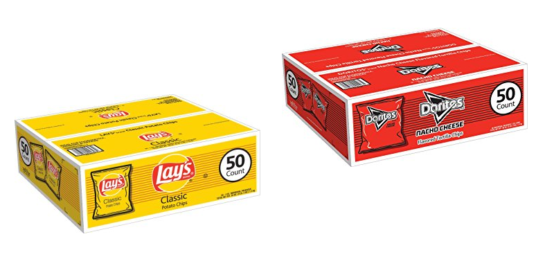 AMAZON PRIME: 50-count Boxes of Doritos or Lays Potato Chips Only $12. ...