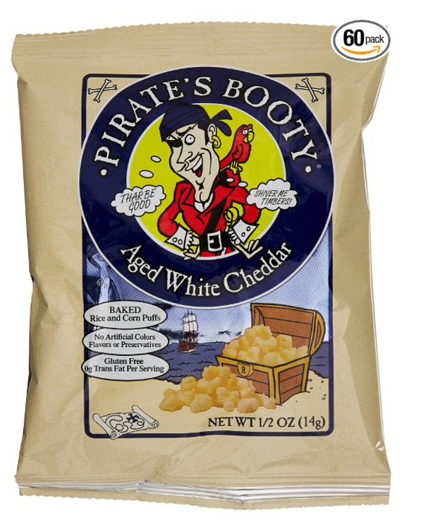Pirates Booty Aged White Cheddar 05Oz 60-Count 2794 - Common Sense 