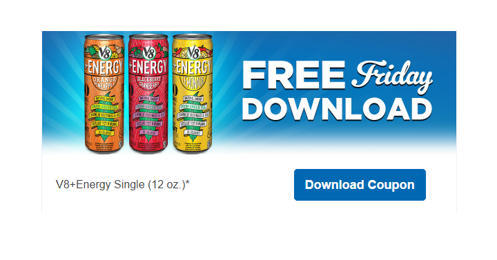 FREE V8+Energy Drink! (Download Coupon Today, March 10th Only) Common