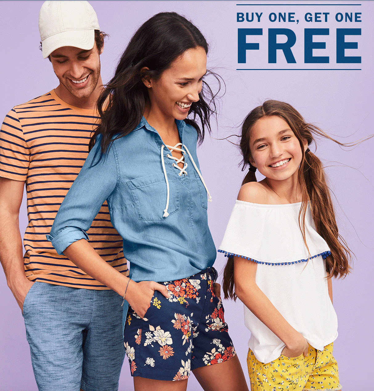 BOGO FREE On Shorts For The Whole Family Today Only At Old Navy! 