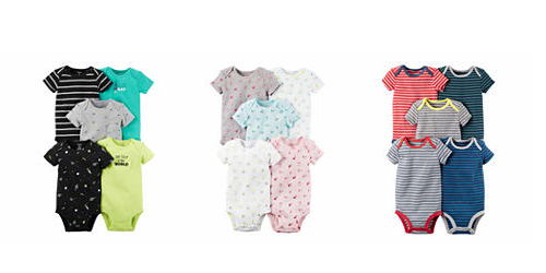 carters 5 pack bodysuits