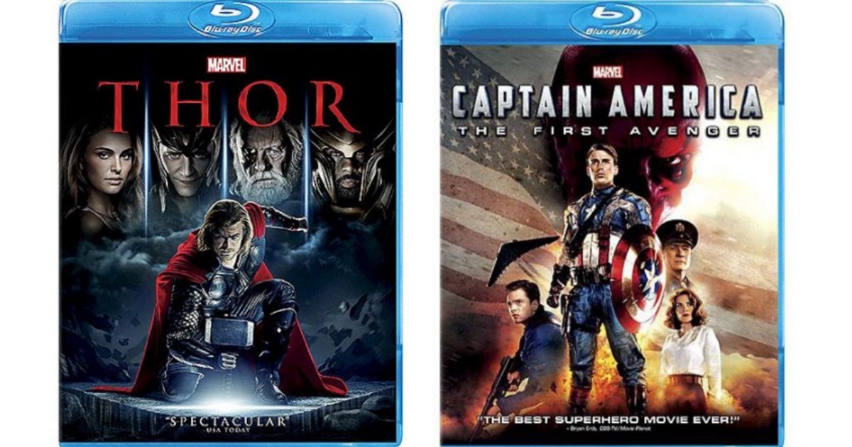 thor and cap america bluray