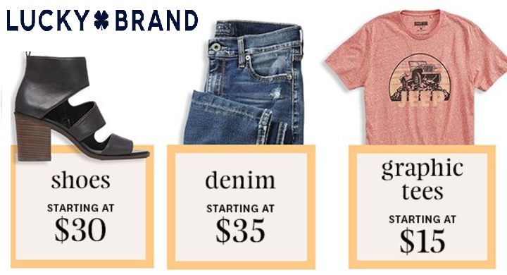 lucky brand clothing sale