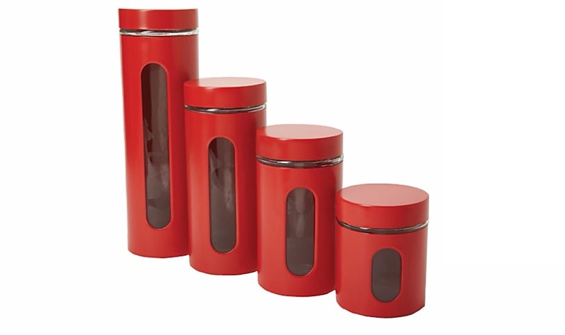 red canister set