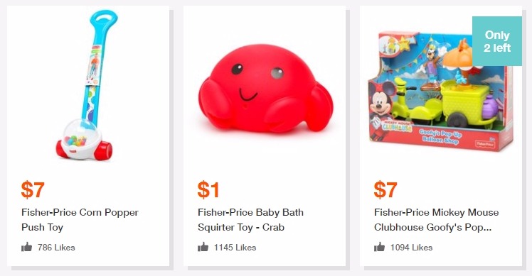 fisher price crab toy
