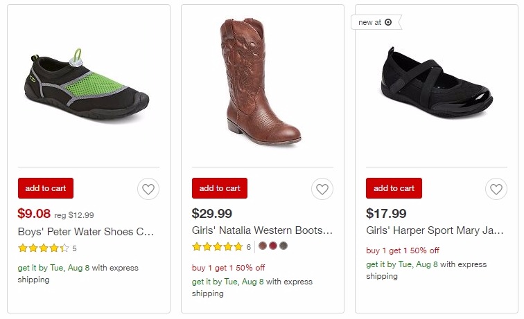 target water shoes boys