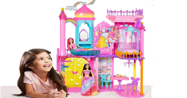 barbie rainbow cove castle playset