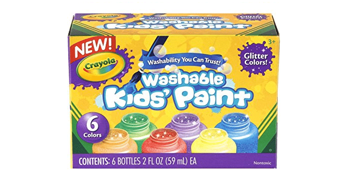 Crayola Washable Glitter Paint - 6 Count - Just $5.49! - Freebies2Deals