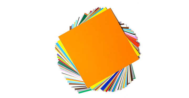 12 x 12 vinyl sheets 40 sheets assorted colors just