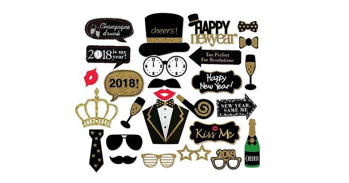 new years eve photo booth props