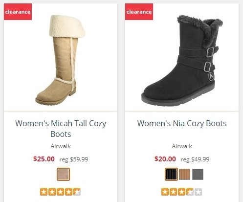 Great Deals on Airwalk Boots and Mocs 