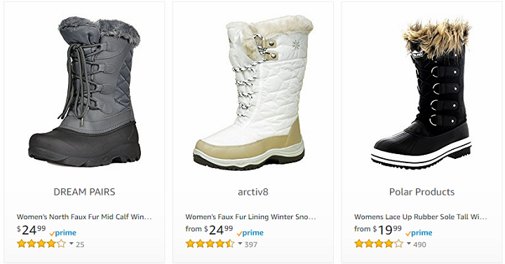 amazon ladies winter boots