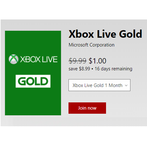 backup Onderzoek Vertrouwen op 1 Month Xbox Live Gold Subscription or Game Pass Only $1.00! -  Freebies2Deals