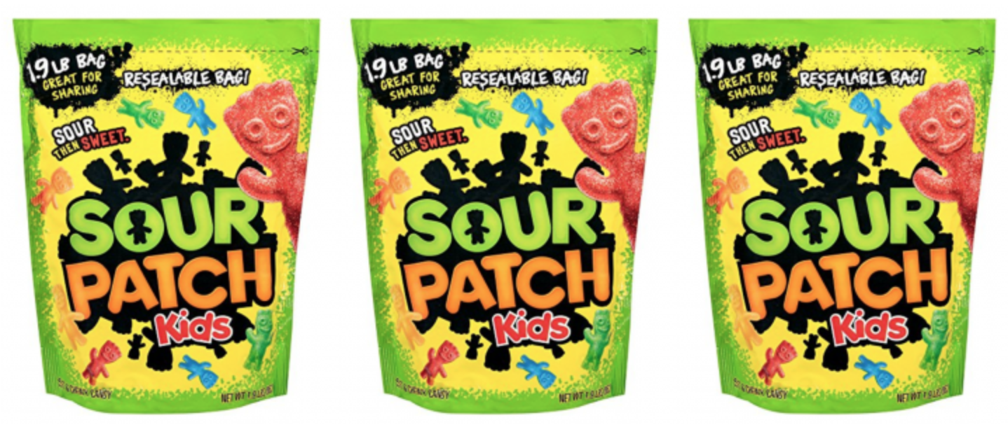 Sour Patch Kids Sweet and Sour Gummy Candy 1.9lb Bag $3.99 As Add-On ...