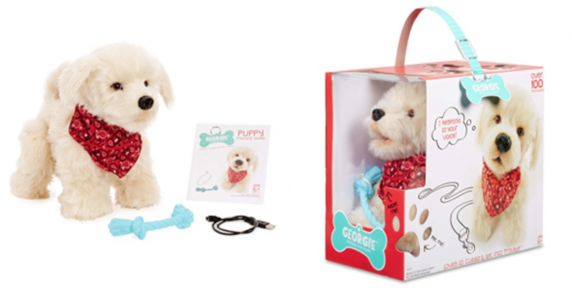 georgie interactive plush electronic puppy