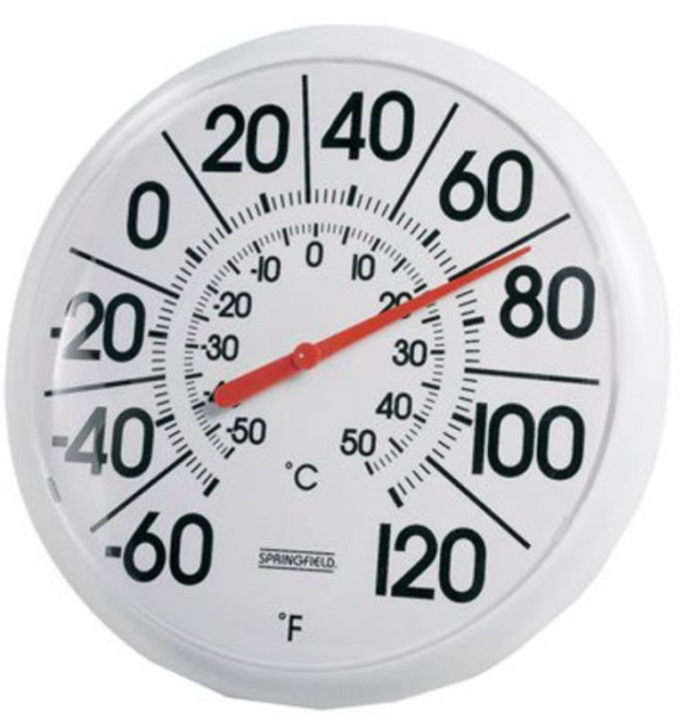 Springfield Indoor/Outdoor Thermometer Just 9.31! Common Sense With