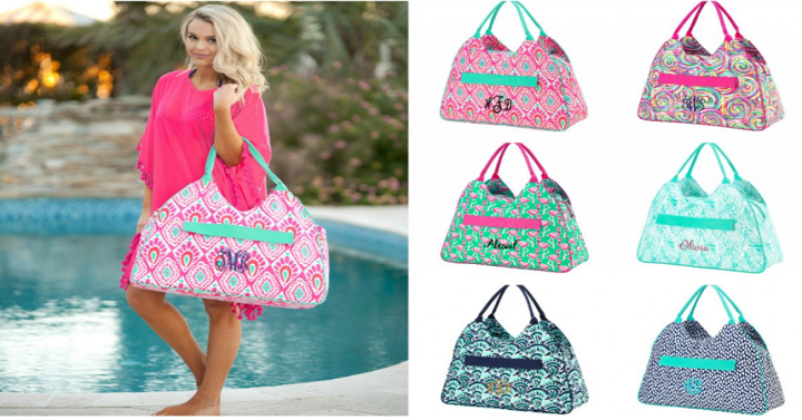 Personalized Large Beach Bag Oversized Pool Tote - 8 Styles! Just $33. ...