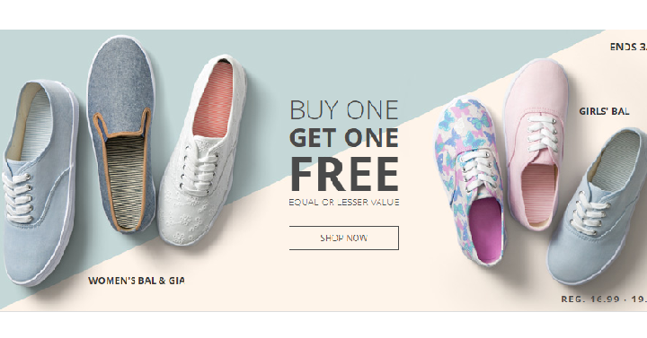 Payless Shoes: Women's & Girls Canvas Shoes Buy 1 Get 1 FREE! Prices Start  at $! - Common Sense With Money