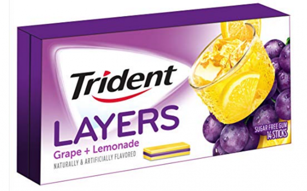 Trident Layers Sugar Free Gum Grape Lemonade 12Pack Just 8.10 Shipped